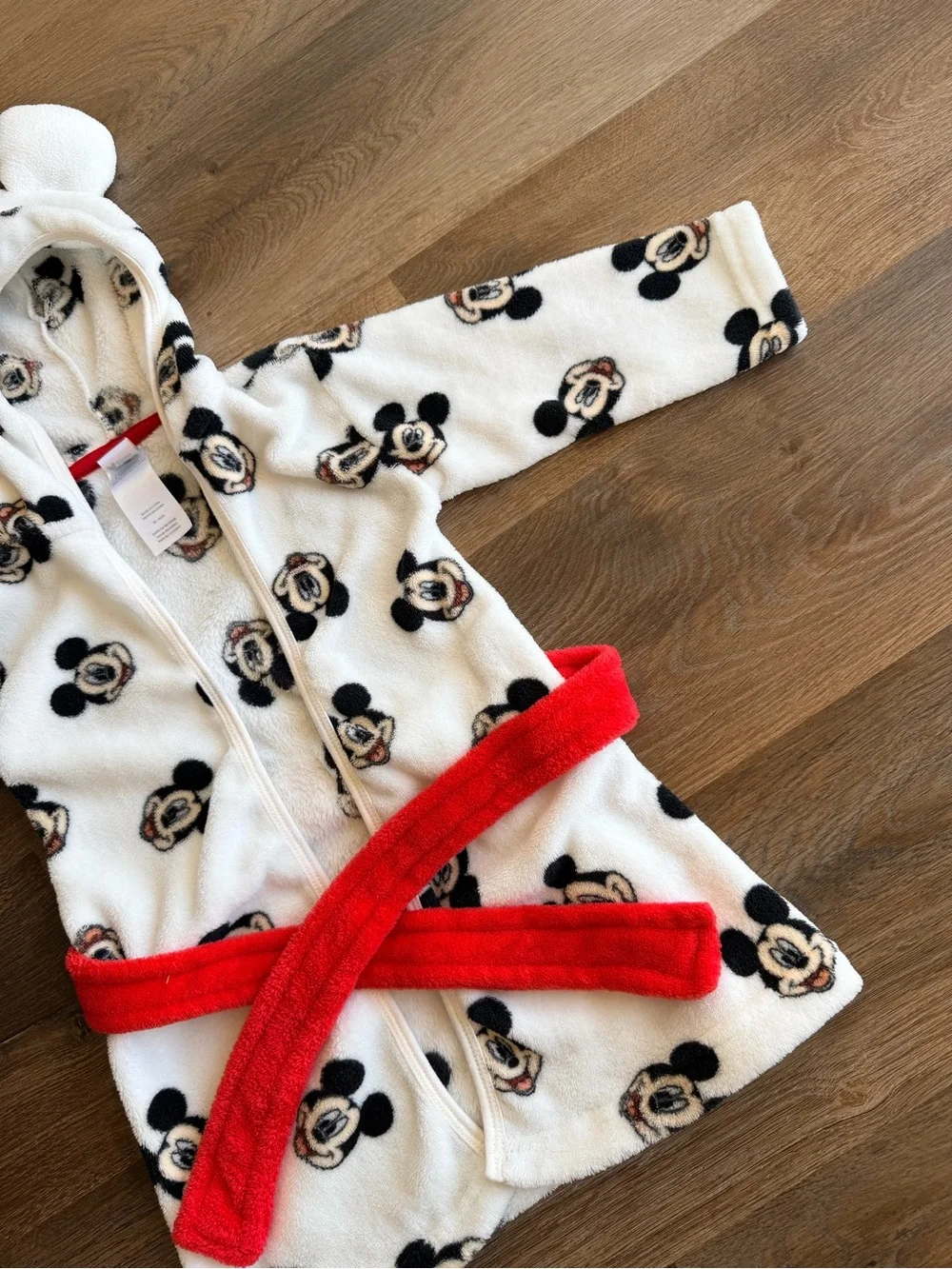 DISNEY | Mickey Mouse Robe | Hooded Fleece | Baby Lounge